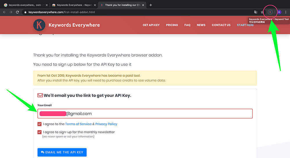 Keywords Everywhere安装